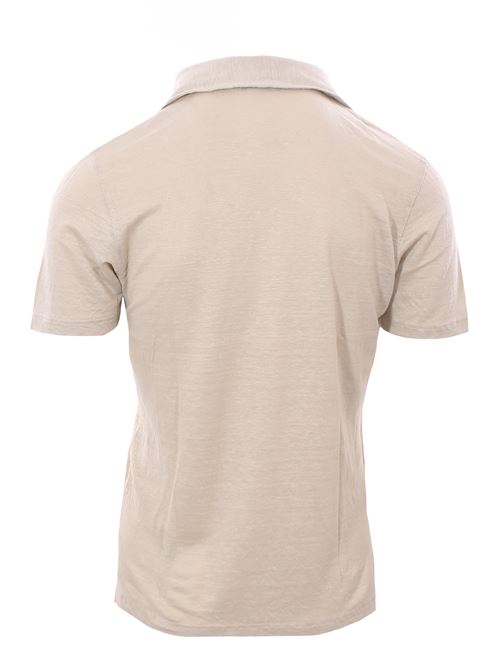 polo collo camicia in lino LA FILERIA | 6016896803010
